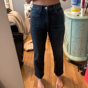 Dark Wash Straight Leg Jeans